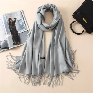 2019 New Luxury Brand Women Cashmere Solid Scarf