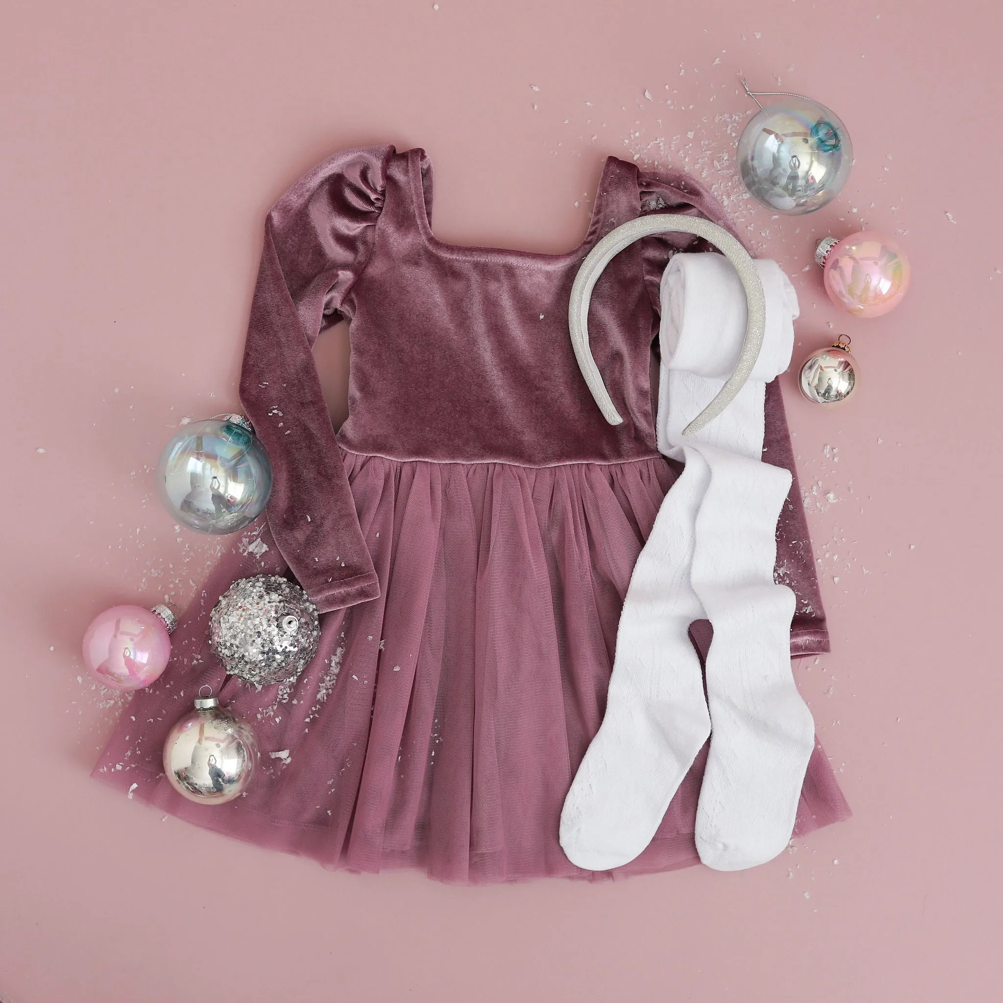 Amethyst Velvet Tutu Dress