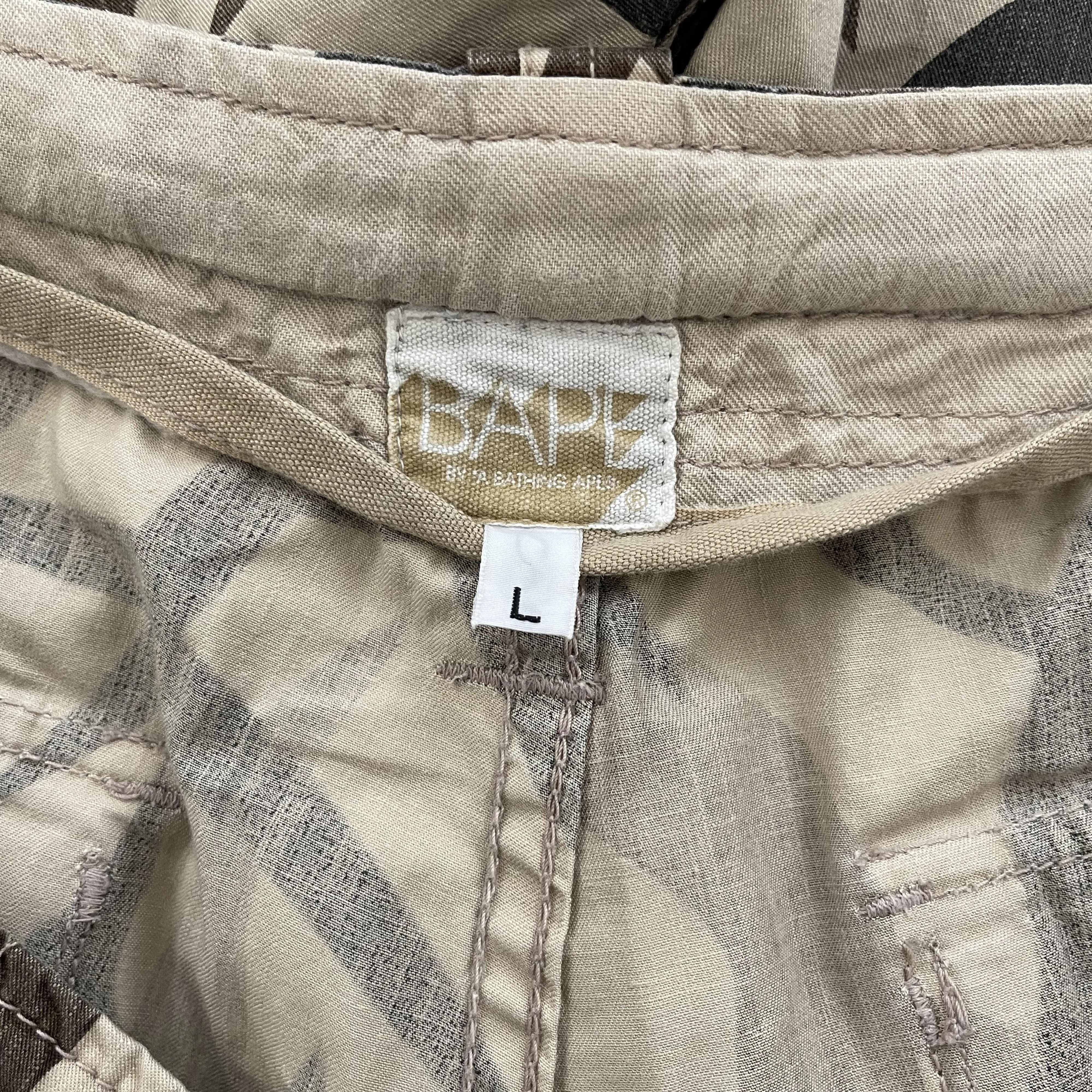 Bape Tribal Cargo Shorts - L