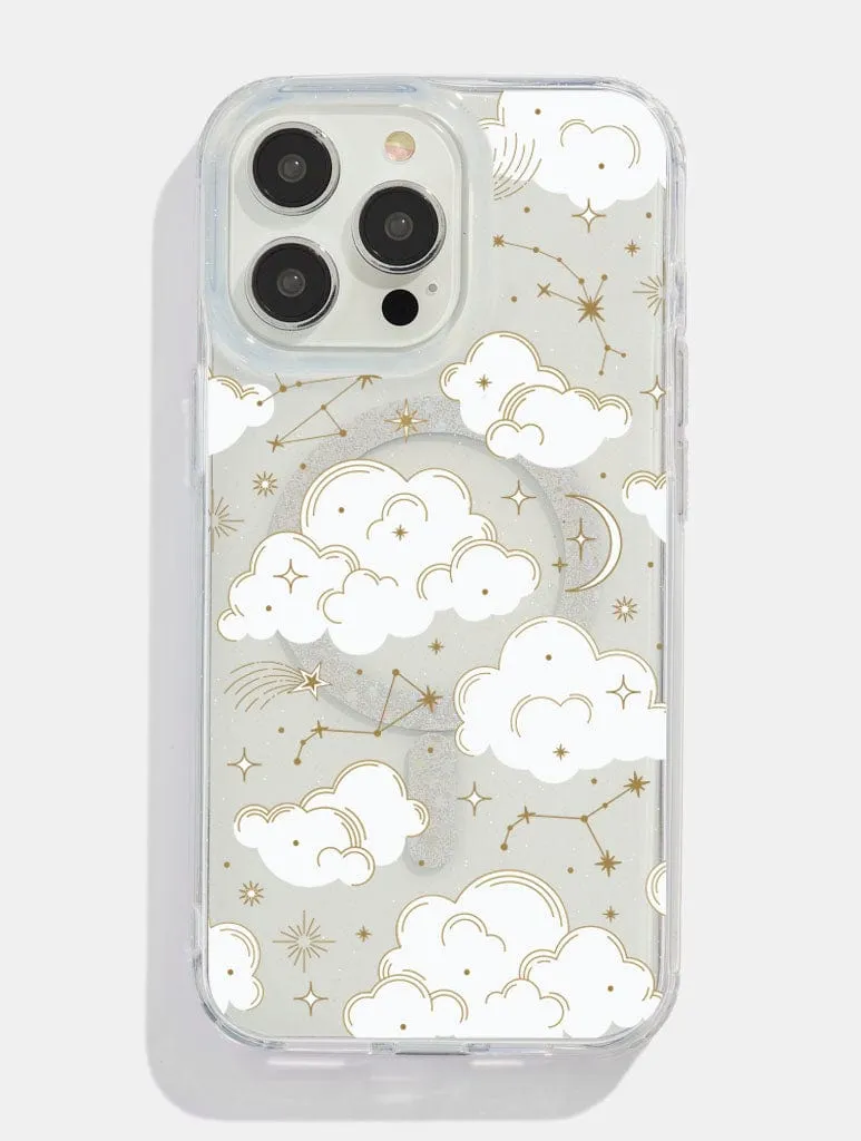 Celestial Cloud Glitter MagSafe iPhone Case