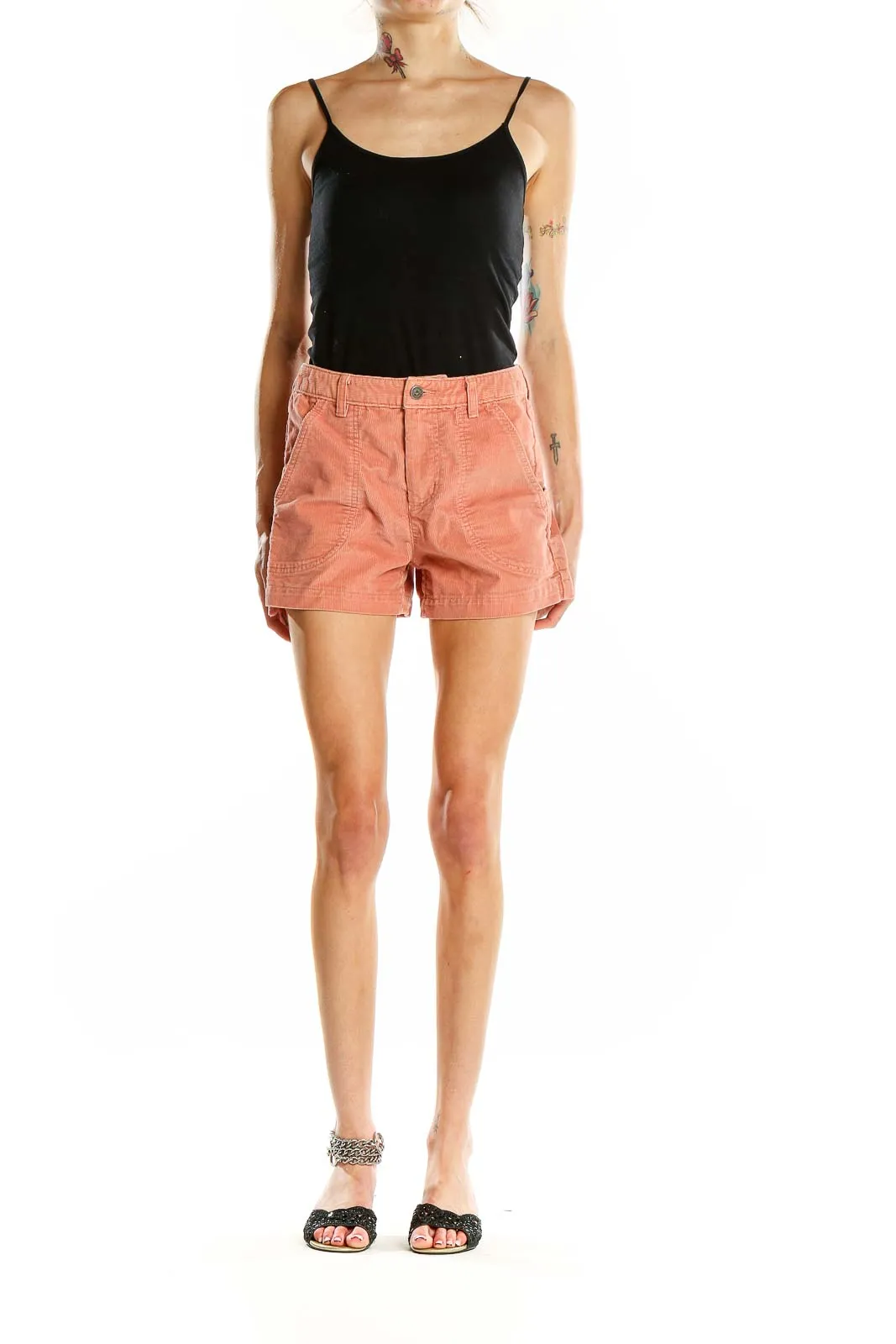 Coral Organic Cotton Blend Shorts