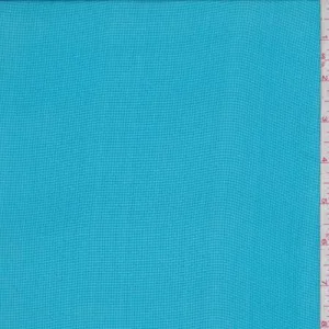 Cyan Blue Hammered Silk Chiffon Fabric