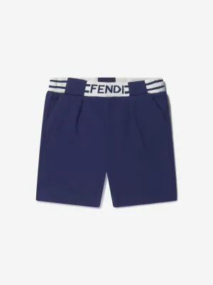 Fendi Baby Boys Cotton Pique Logo Shorts