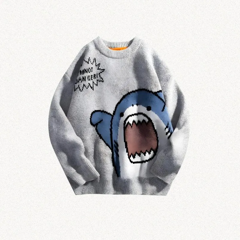 Funny Shark Knitted Sweater