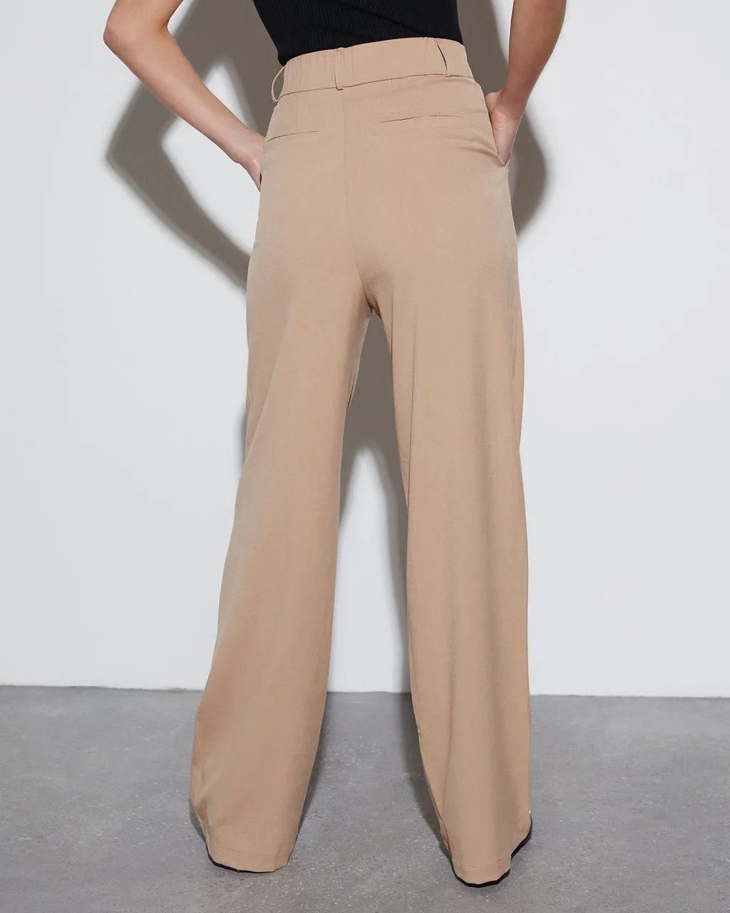 Iconic High Rise Straight Trouser Pants