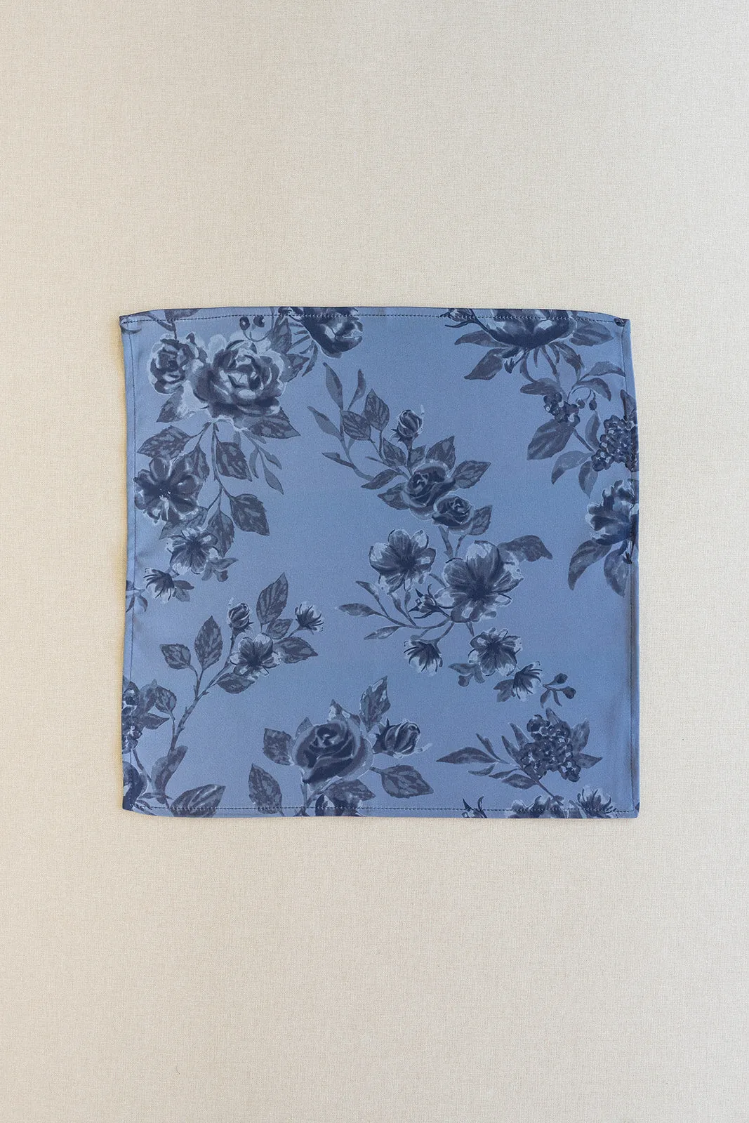 Kids Satin Floral Print Pocket Square | Made To Order