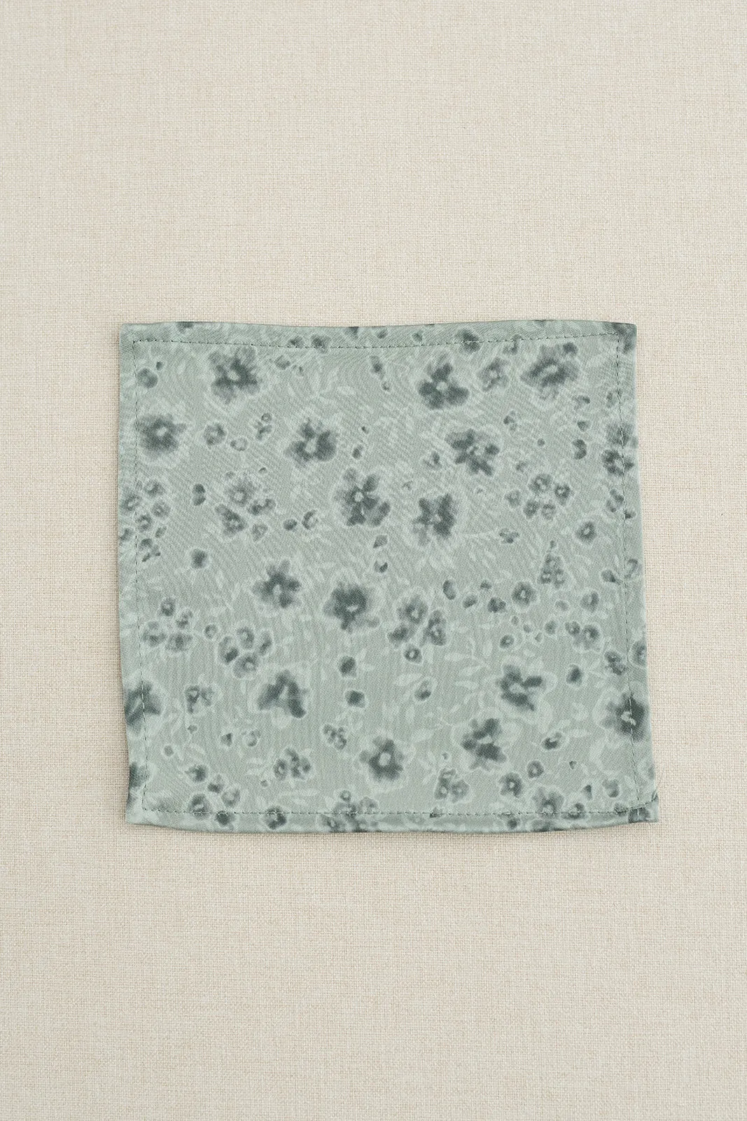 Kids Satin Floral Print Pocket Square | Made To Order