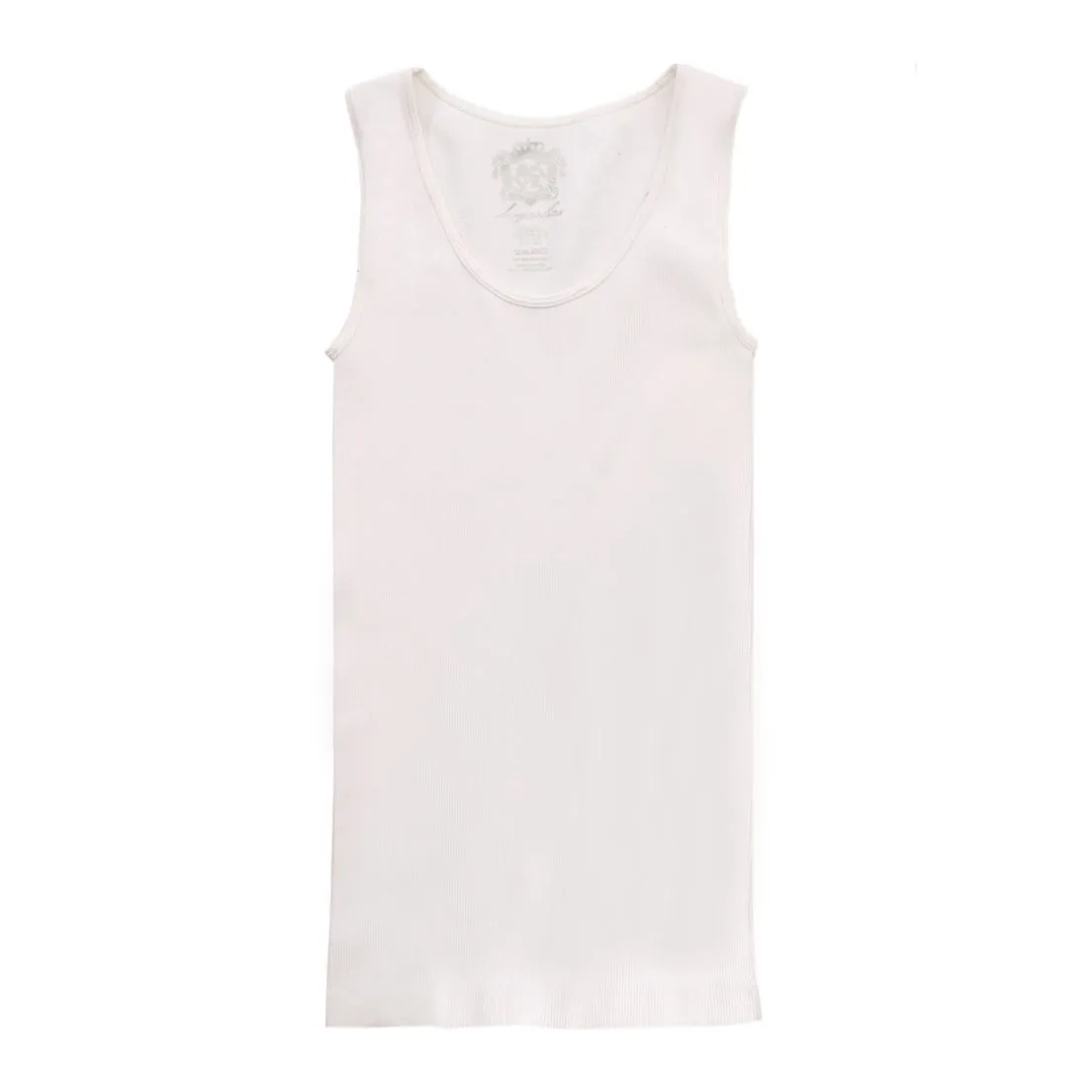 Kids Sugar Lips | Ribbed Tank Top | White