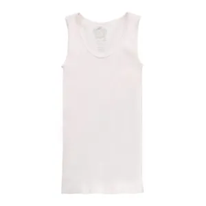 Kids Sugar Lips | Ribbed Tank Top | White