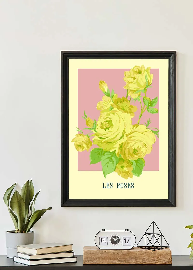 Les Roses Vintage Print