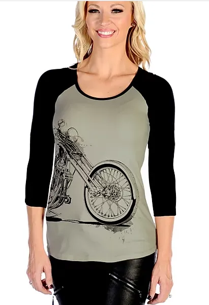 Liberty Wear Collection Tops: Vintage Bike