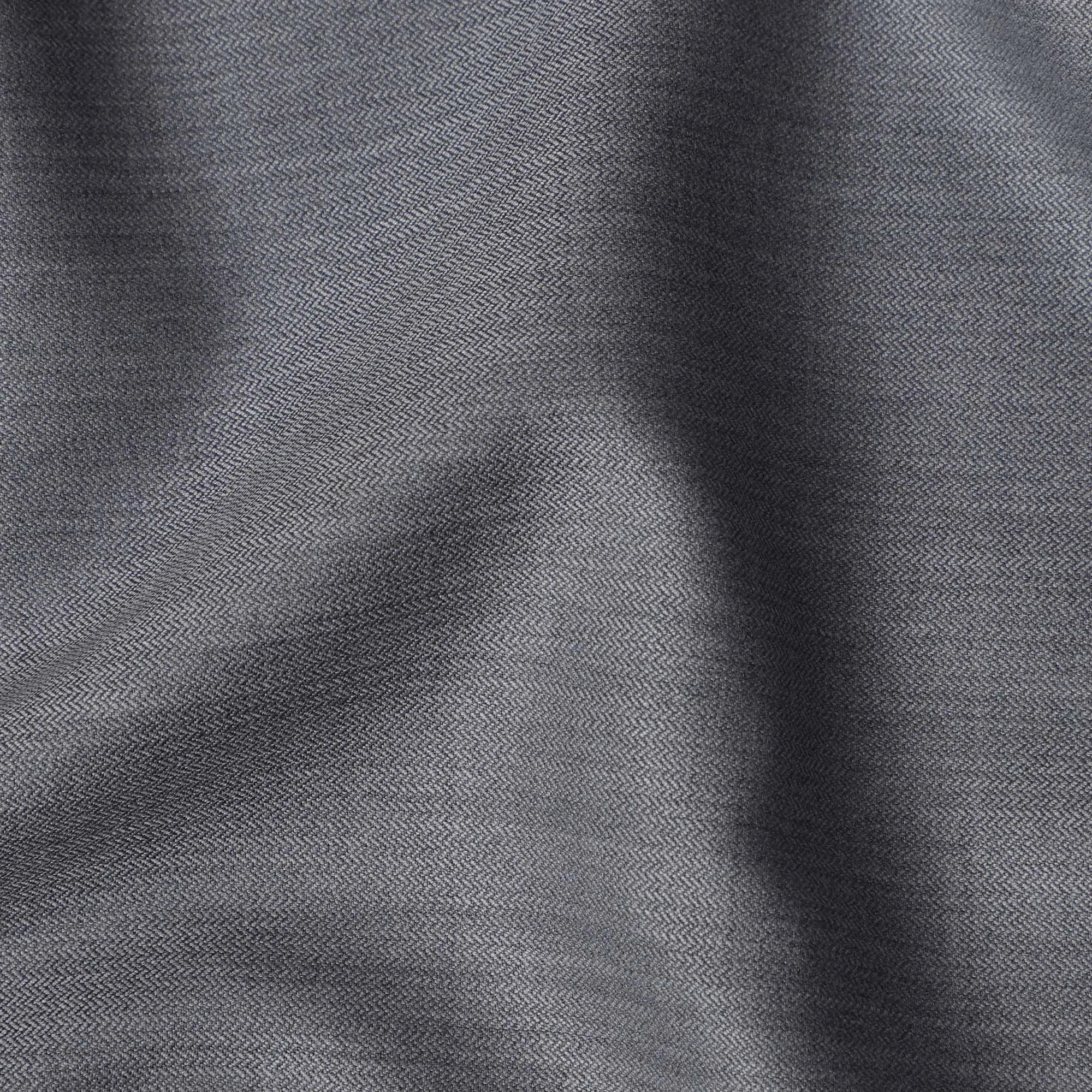 Light Grey SCABAL Super 120's All Wool Suiting Fabric Herringbone Design- 3.5 Meters, 150 cm Width, Made in the UK-D21250