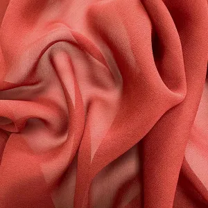 Light Red Woven Silk Chiffon Fabric