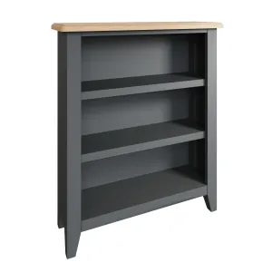 Malmesbury Grey Bookcase Small Wide 70 x 22 x 82 cm