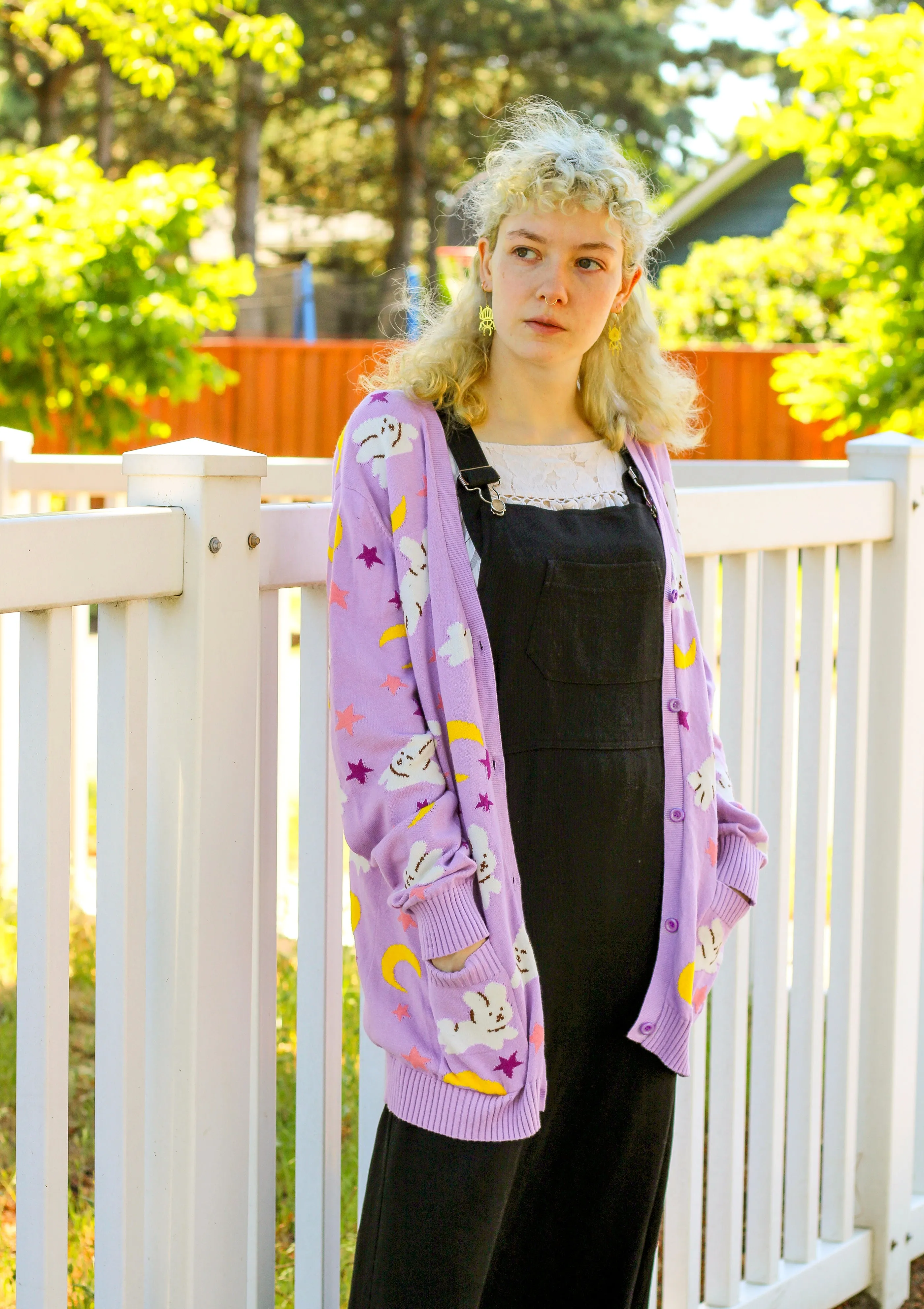 Moon Bunnies Knitted Cardigan!