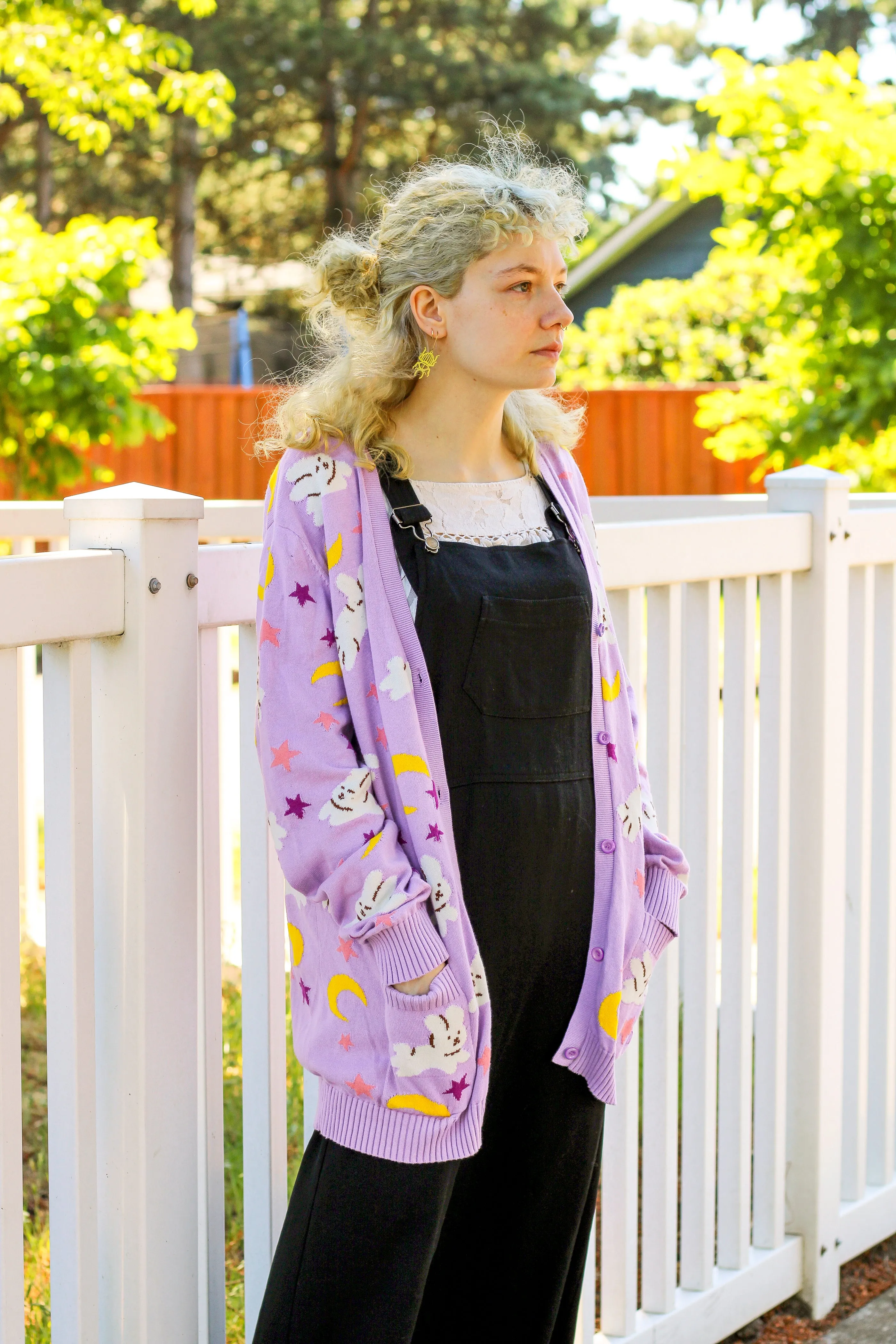 Moon Bunnies Knitted Cardigan!