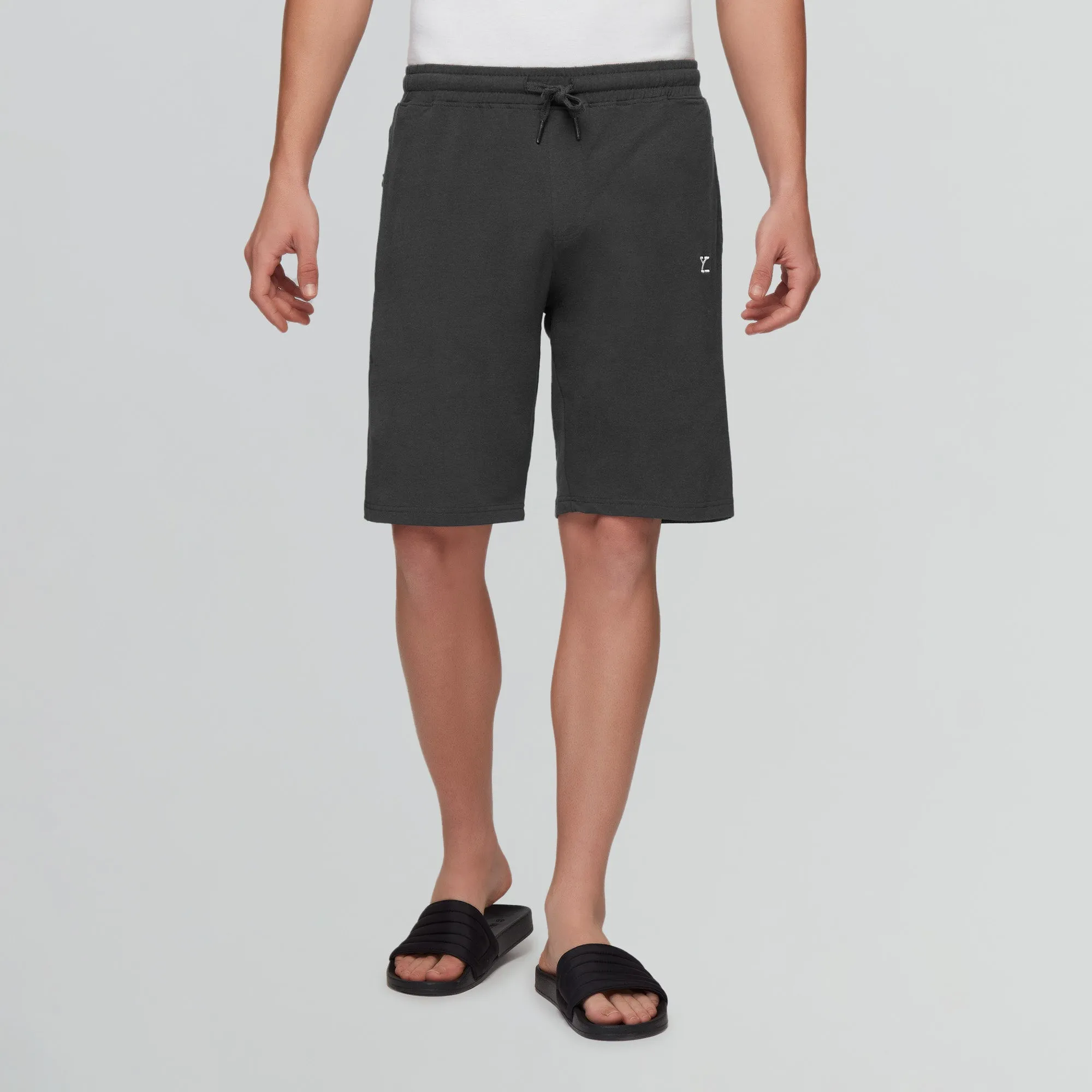 Pace Cotton Rich Shorts Graphite Grey