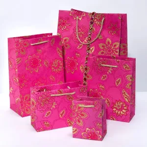 Pink Dahlia Gift Bag - Small