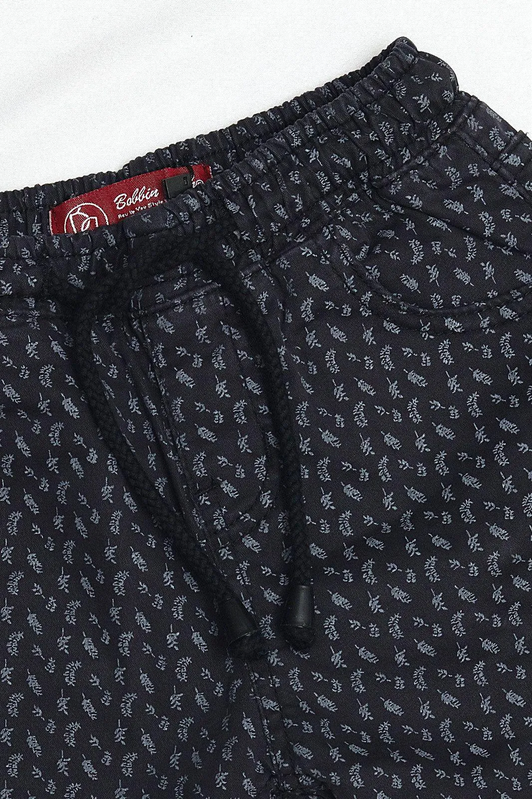 Printed Dark Grey Shorts