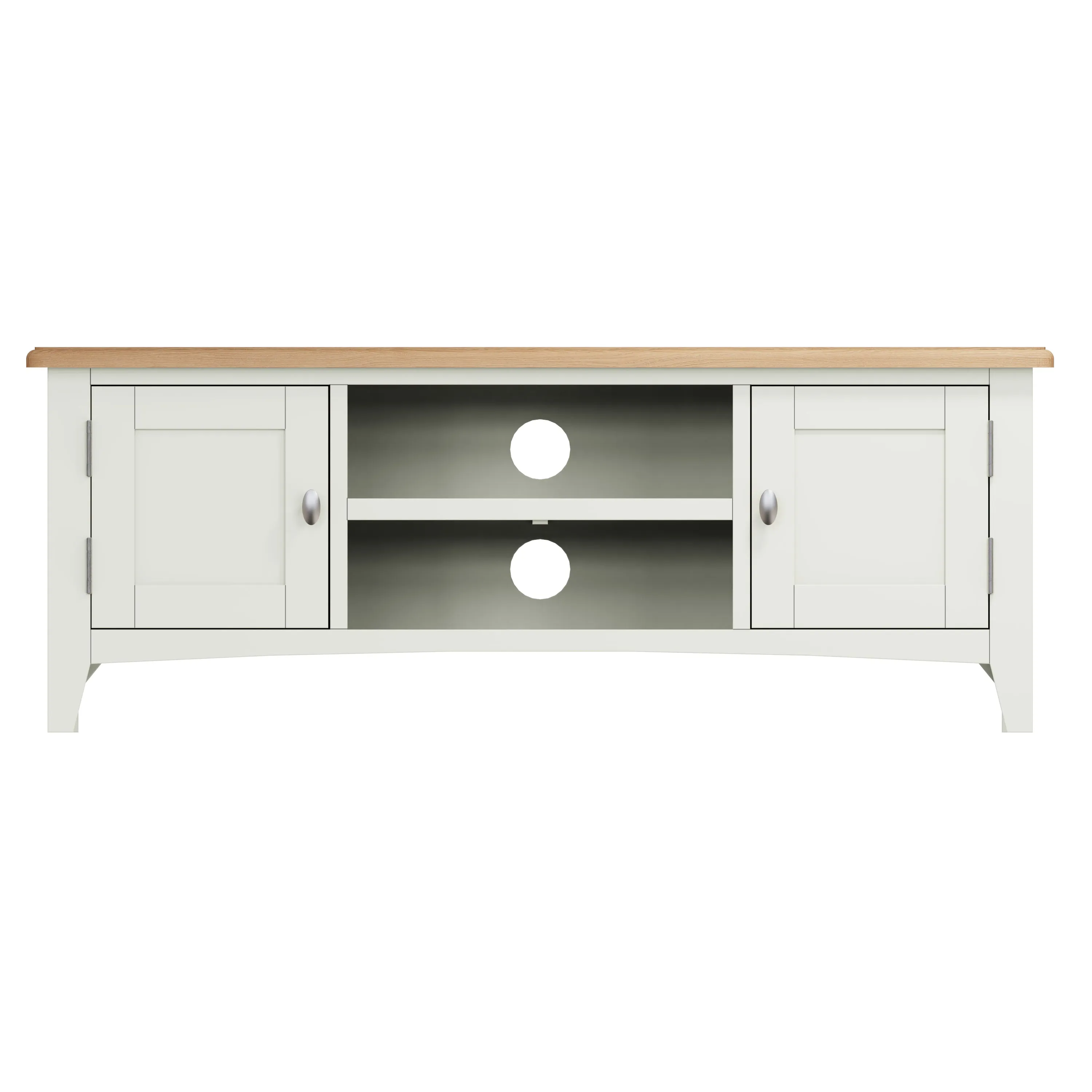 Salisbury Pure White TV Unit Large 120 x 38 x 45 cm