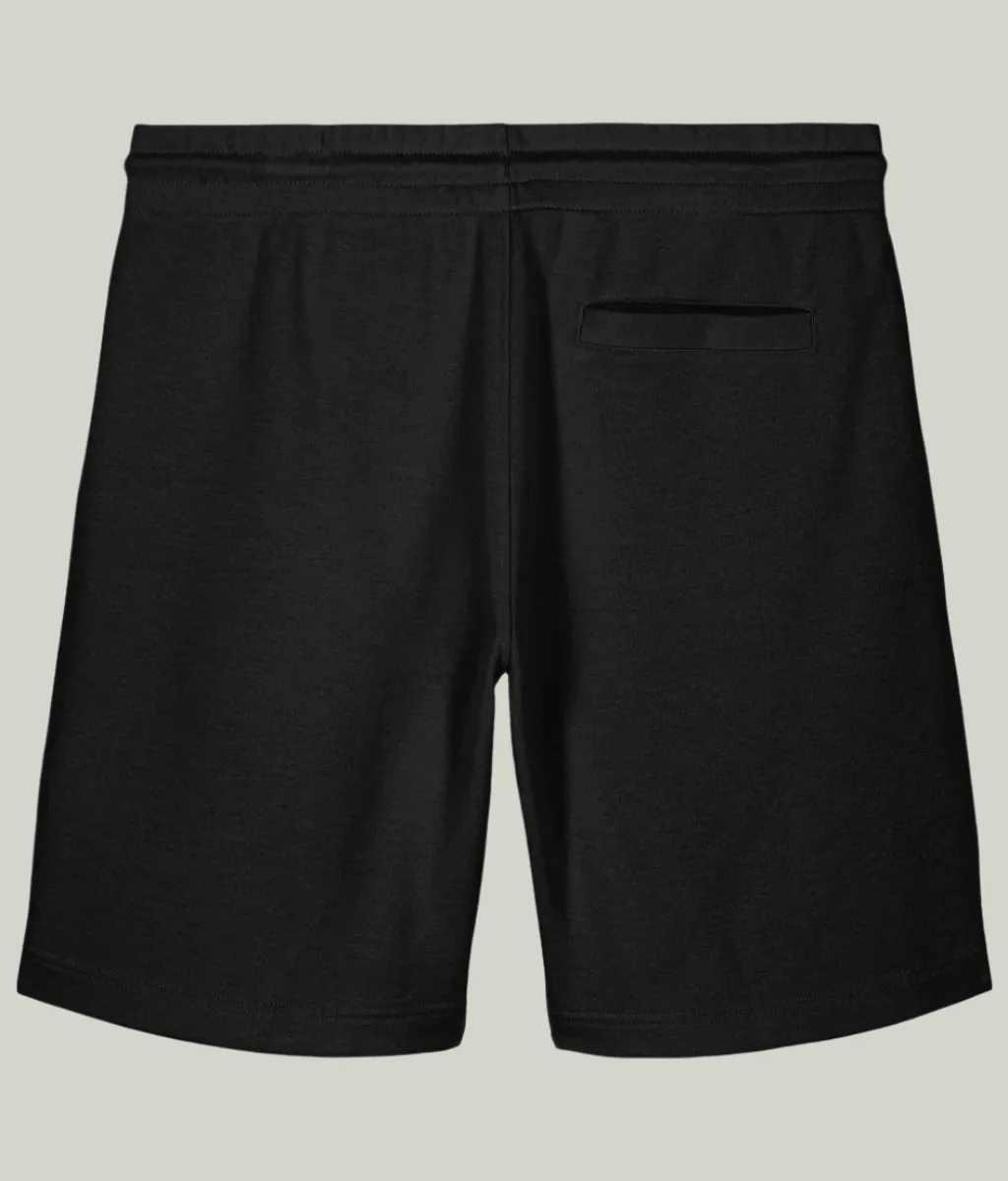 See'-soo "Classic" Cotton Jogger Shorts, Black