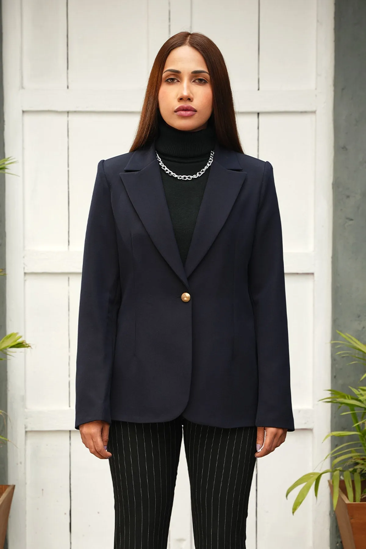 Single Button Blazer