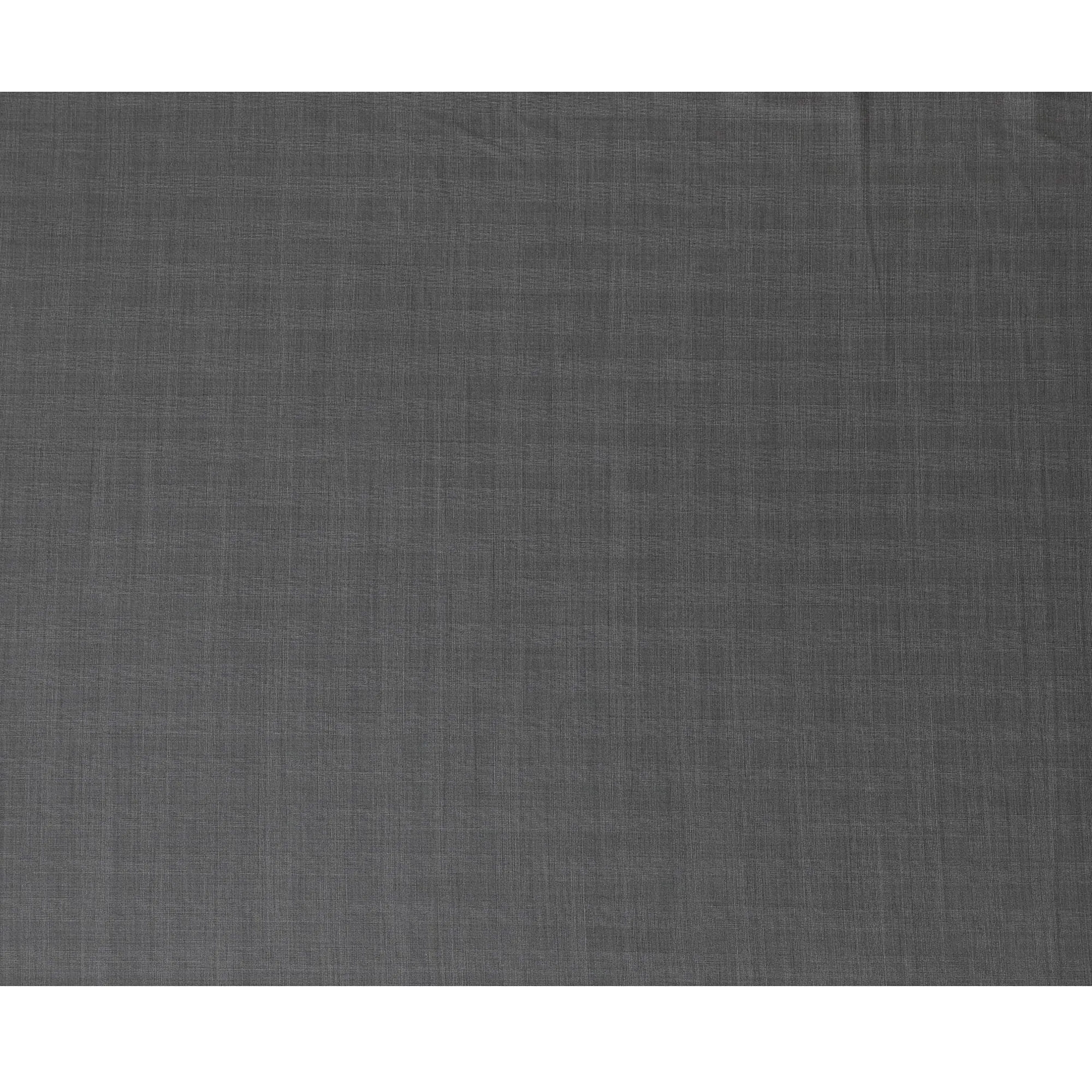 Sleek Charcoal Super 150's Wool Fabric - Premium Italian Tailoring, 150cm Wide - D18246