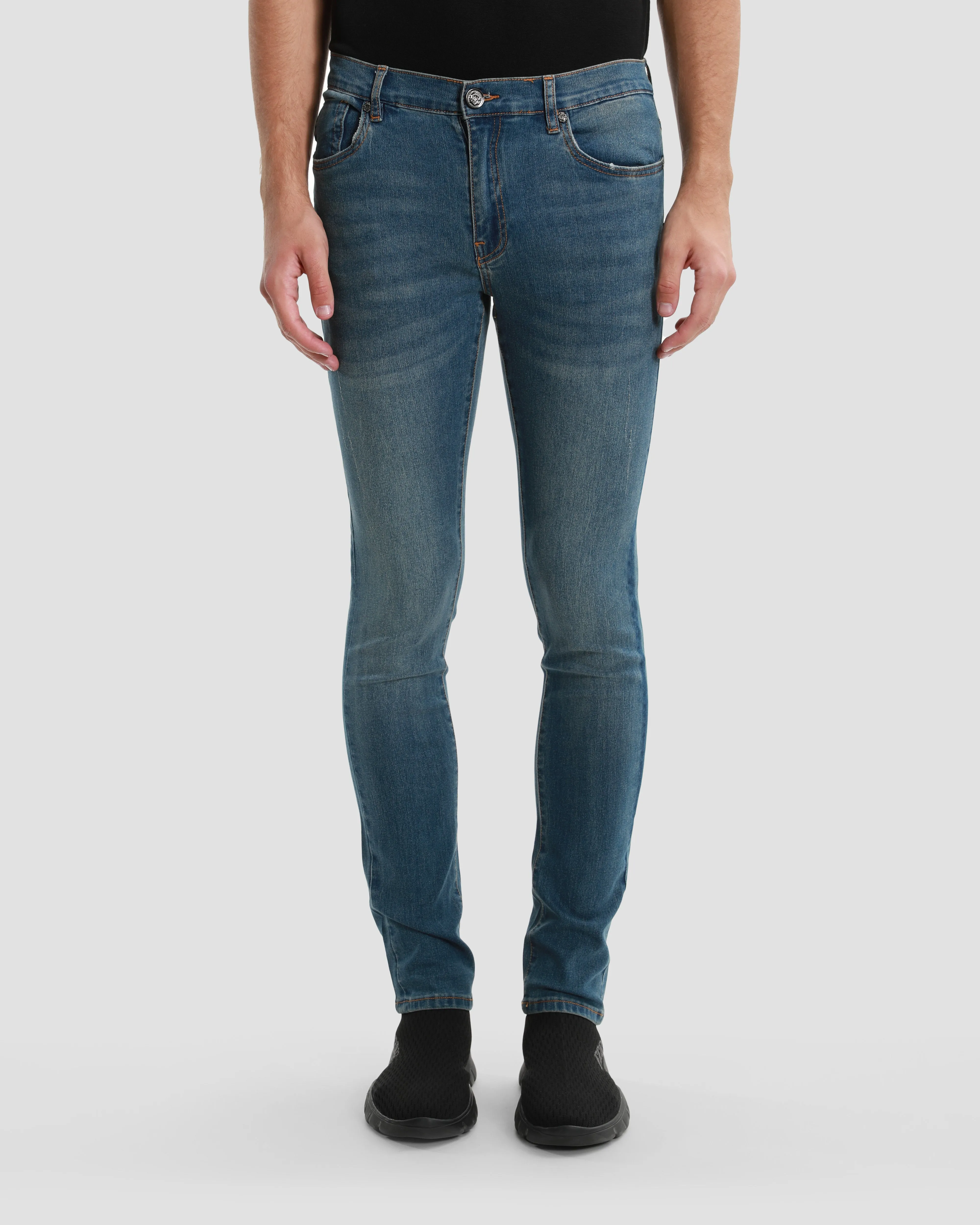 Slim Fit Bleached Classic Jeans