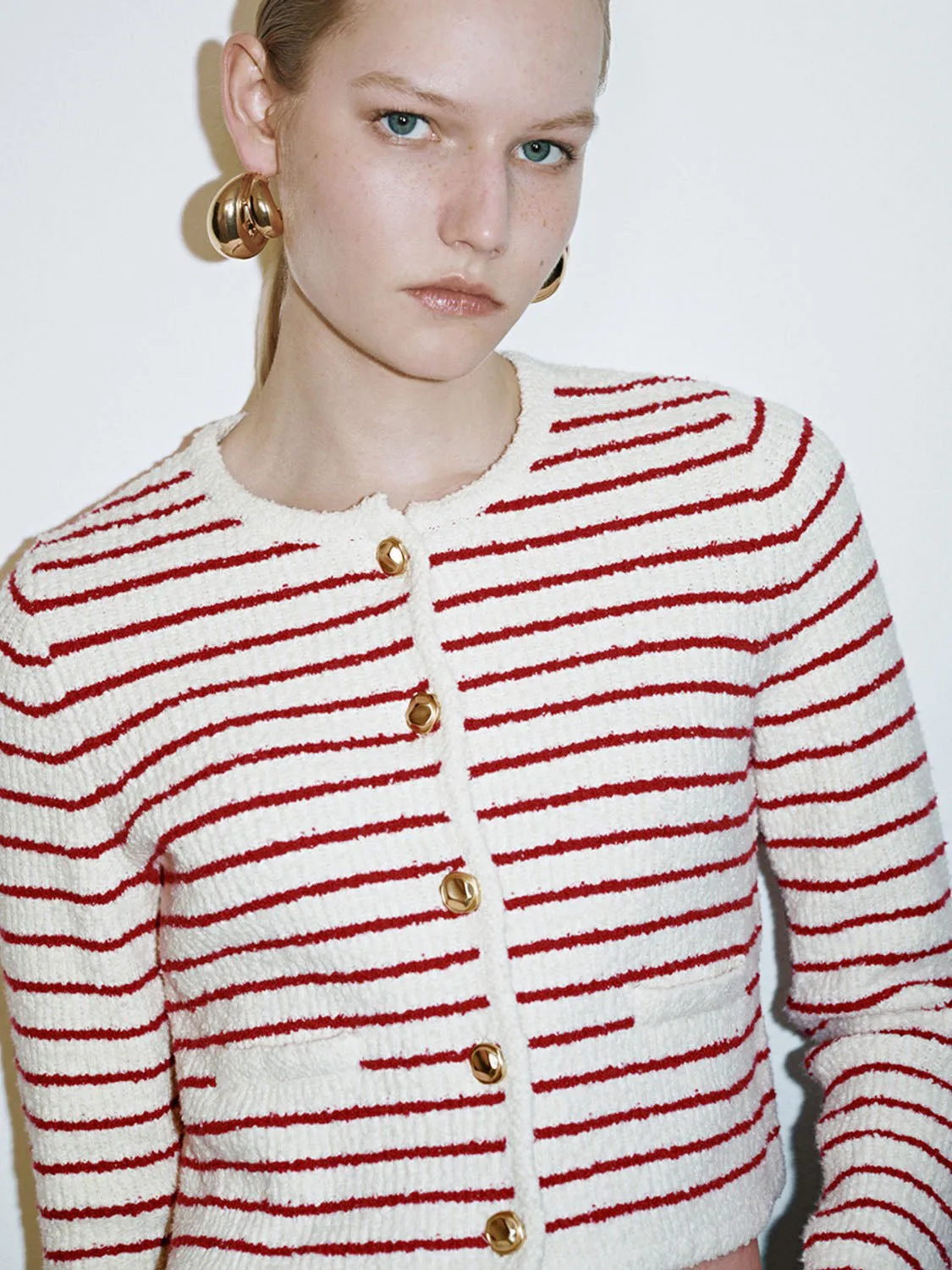 Striped Knitted Cardigans