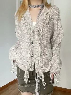 Tassel Knit Cardigans Knitwear