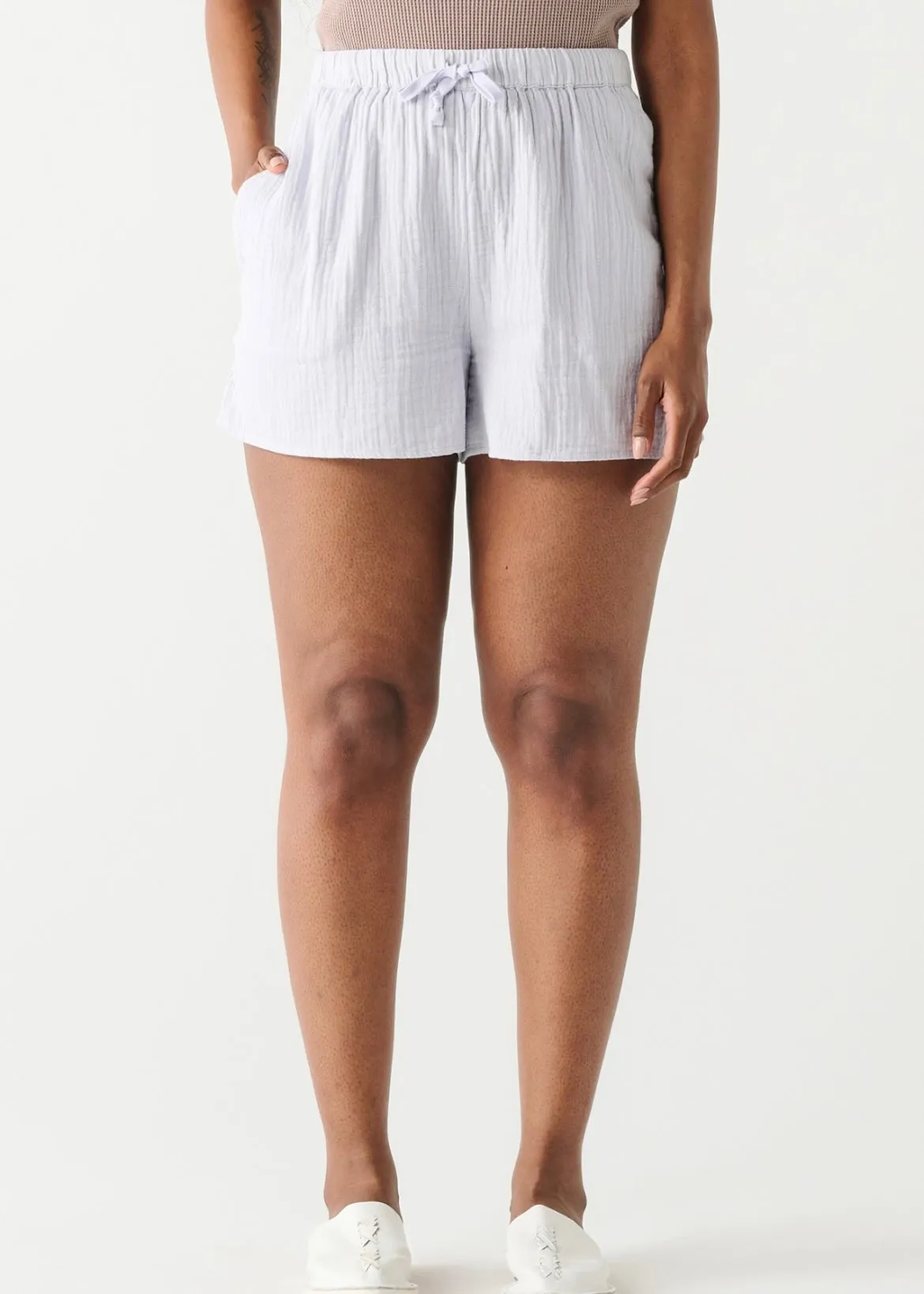 Textured Drawstring Short