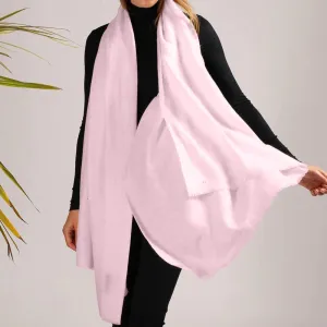 The Fondant Collection - Fondant Pink Handwoven Cashmere Shawl