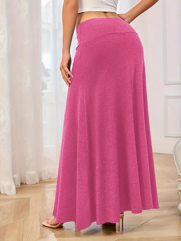 Trendy A-Line Maxi Skirt for Women