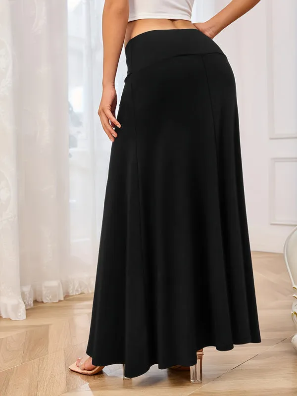 Trendy A-Line Maxi Skirt for Women