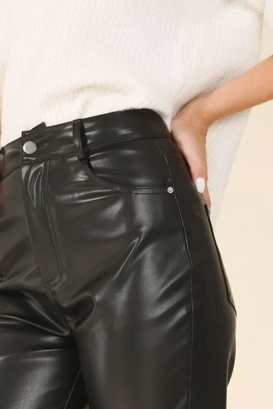 Vegan leather pants  - Online Exclusive