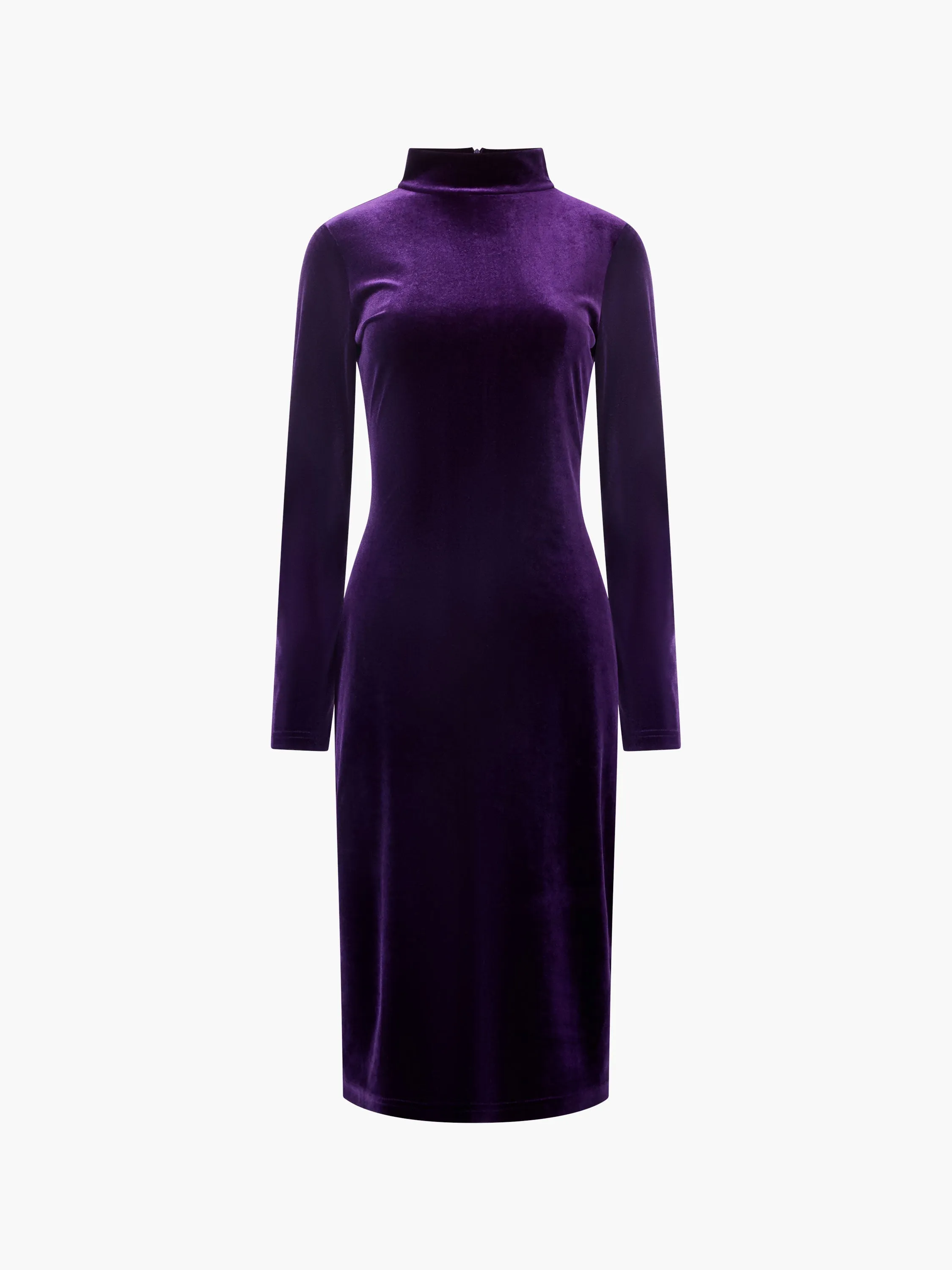 Velvet Turtleneck Dress