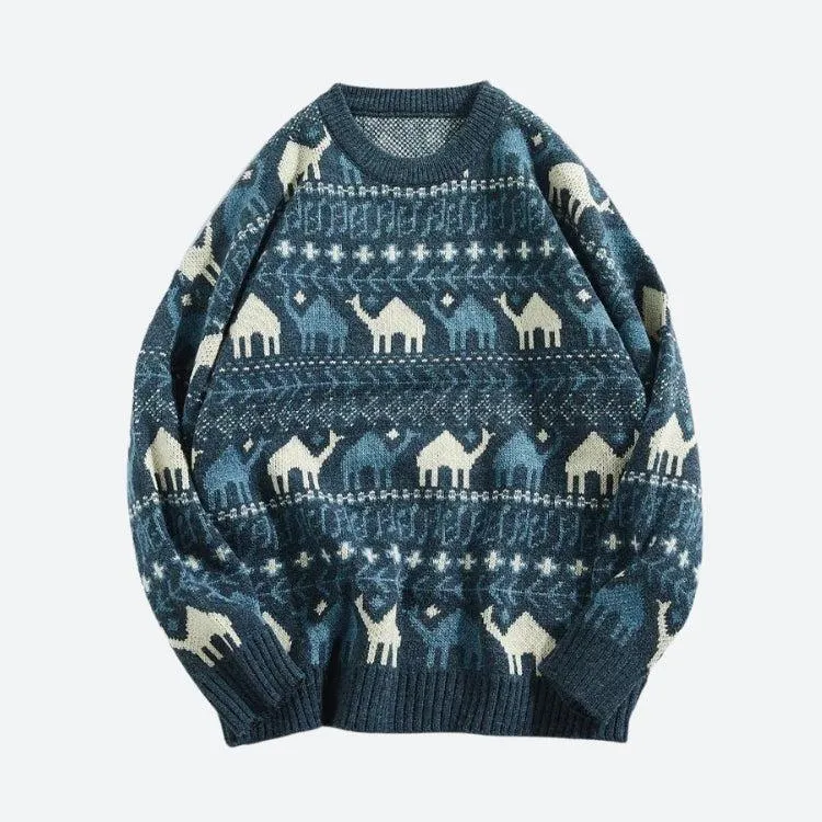 Vintage Camel Knitted Sweater