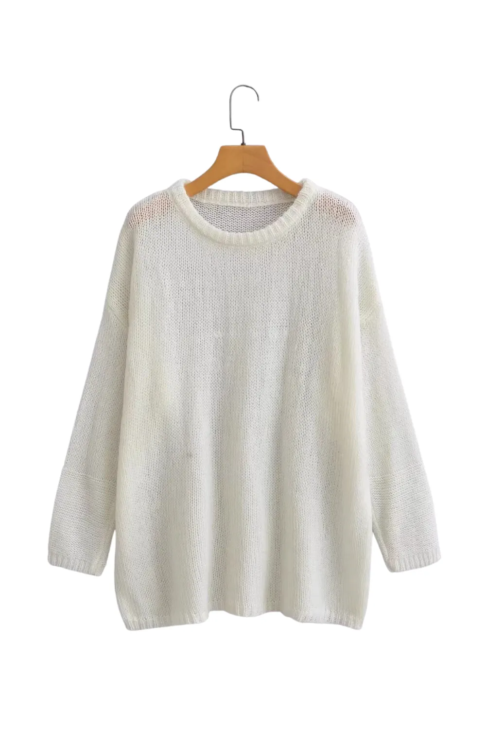 'Wendy' Round Neck Knitted Loose Pullover Sweater (4 Colors)