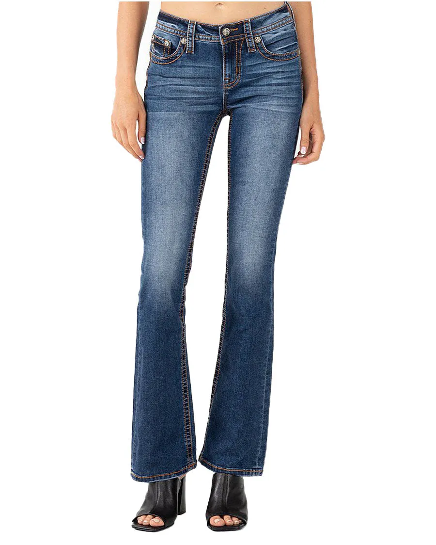 Women's Classic Mid-Rise Bootcut Jeans