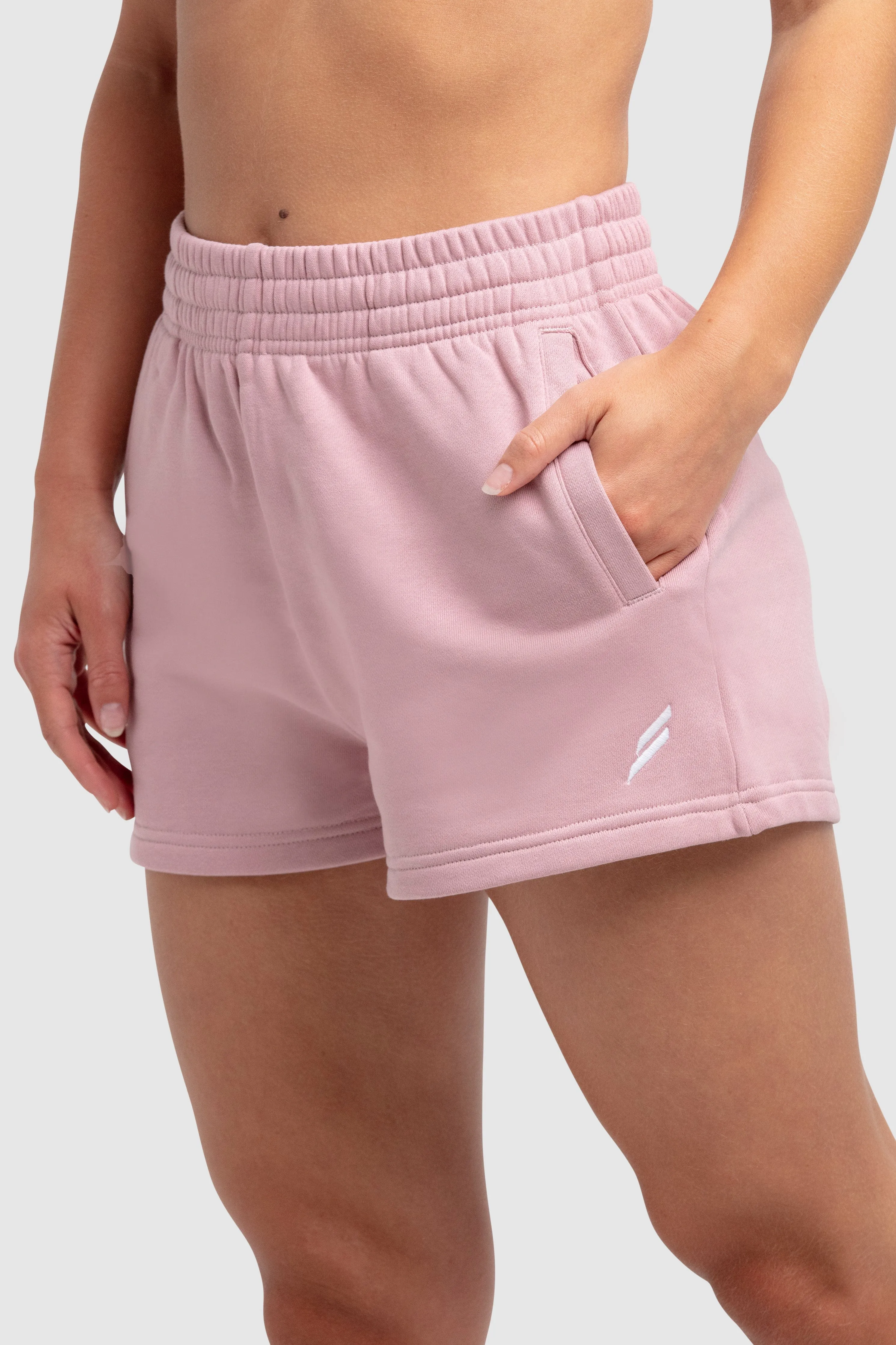 Women's Essential Cotton Shorts - Purple