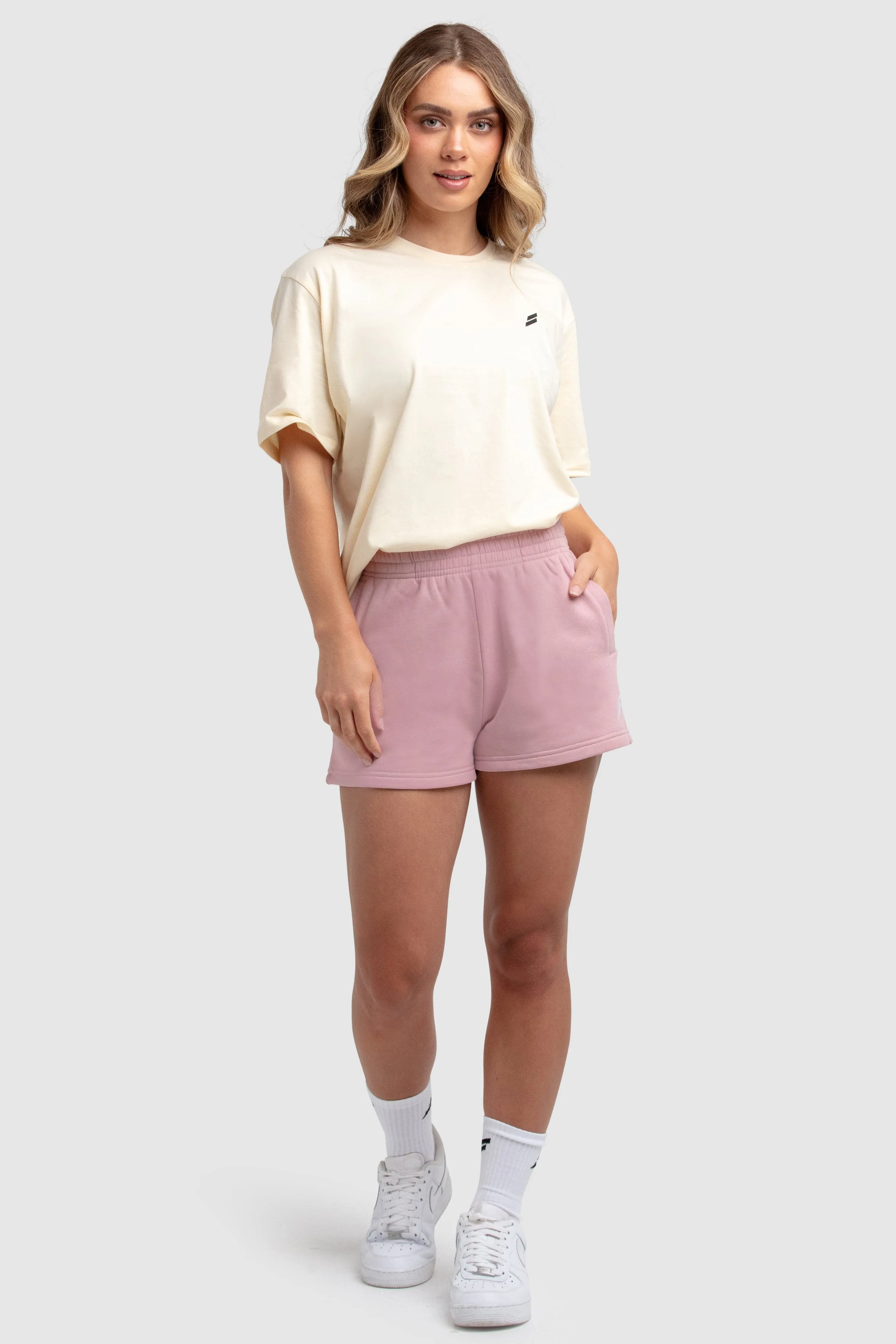 Women's Essential Cotton Shorts - Purple