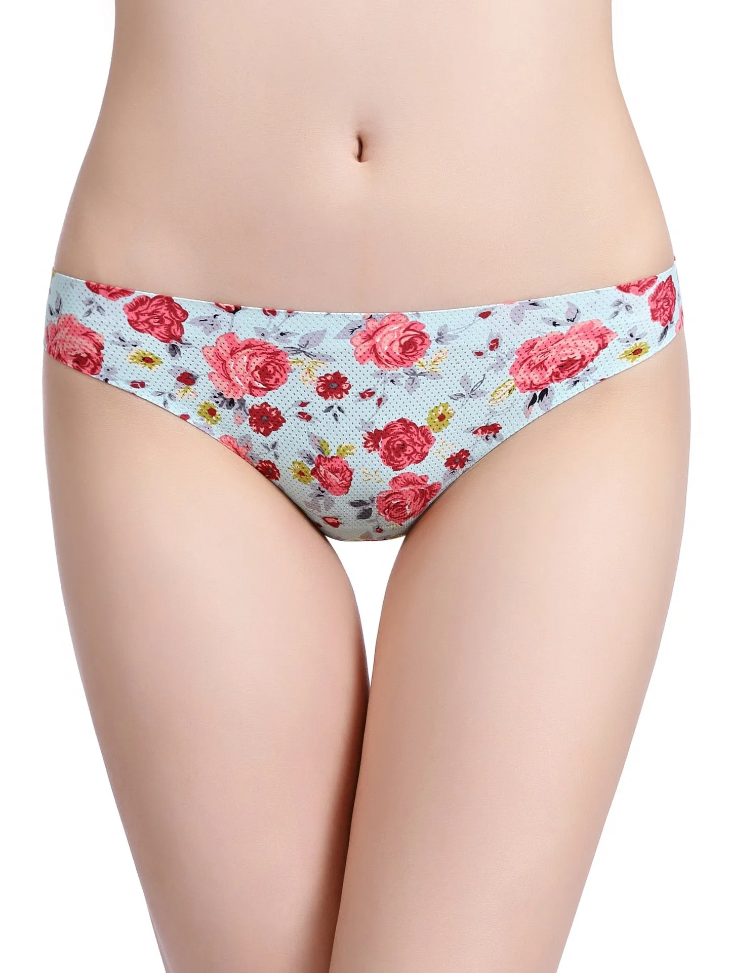 Women's Floral Print Thong