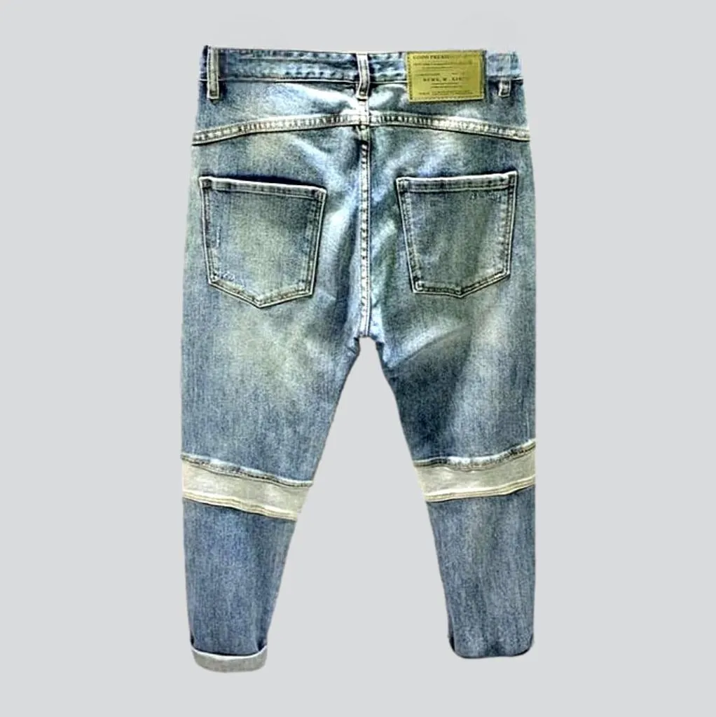 Y2k men's mid-waist jeans