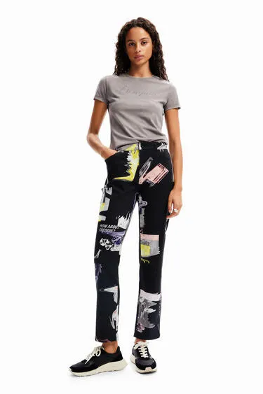 York print Pant