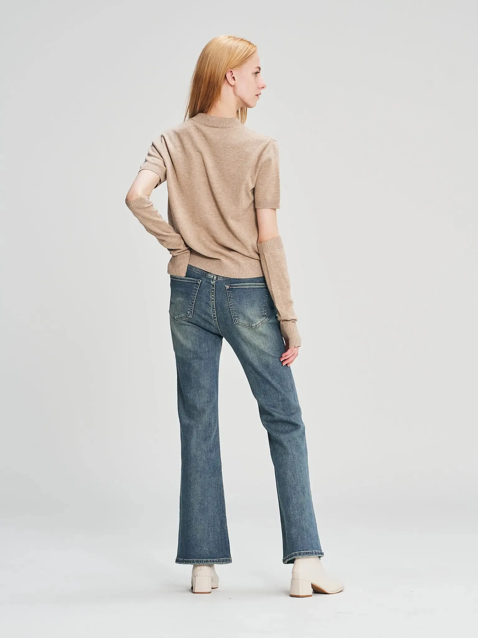 YZ6220 Flared Boot-Cut Jeans