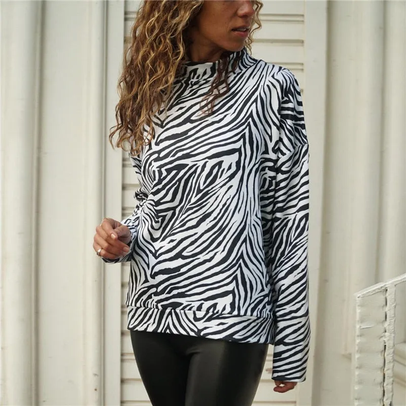 Zebra Print Womens Tops And Blouses